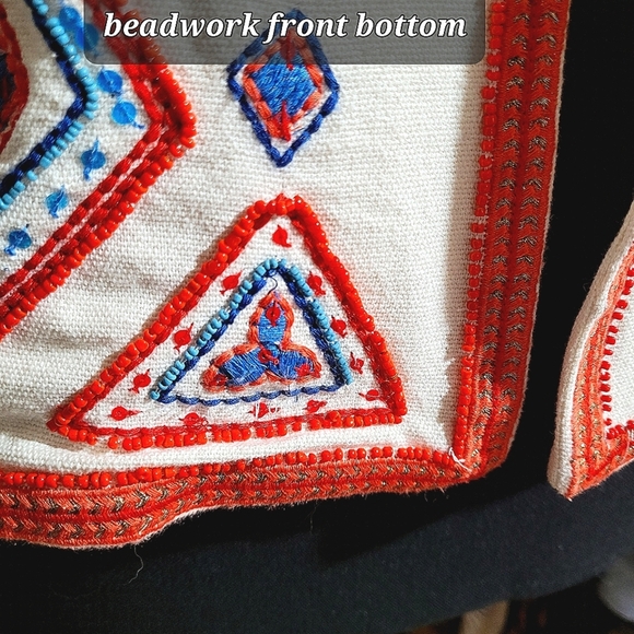 Lucky Brand Red and White Patterned Blazer - Picture 10 of 13